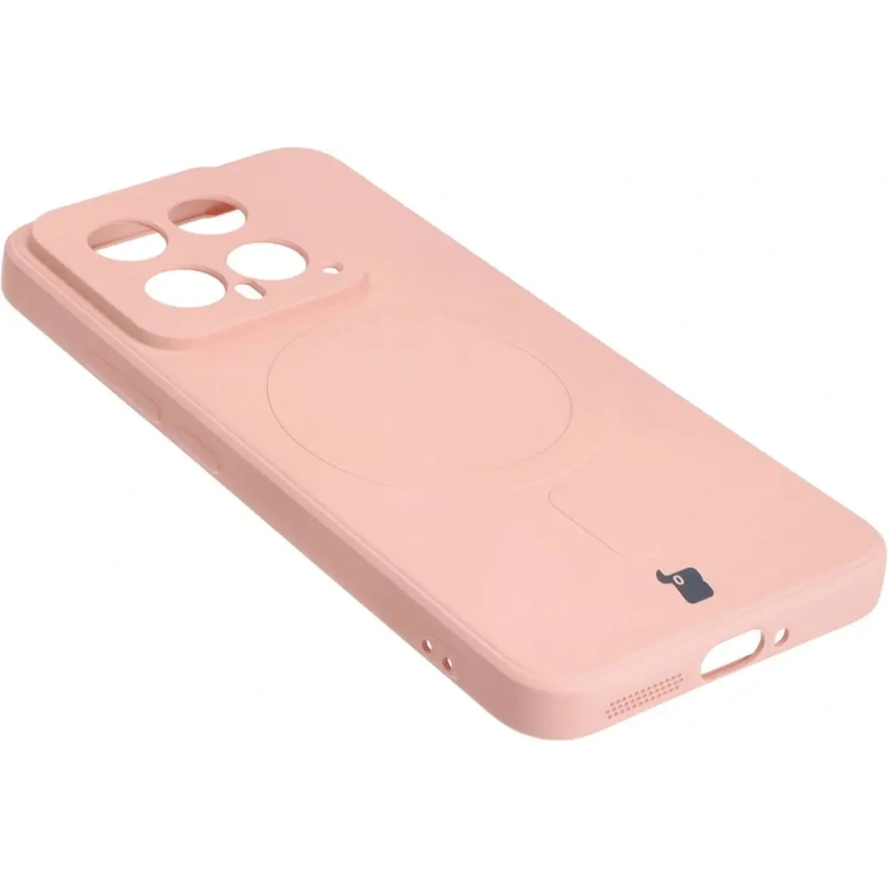 Wholesale Bizon Case Silicone Magnetic Sq Xiaomi 14 light pink - BIZ4254 - {ean13} - Hurt
