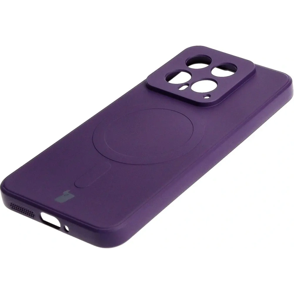 Wholesale Bizon Case Silicone Magnetic Sq Xiaomi 14 plum - BIZ4255 - {ean13} - Hurt