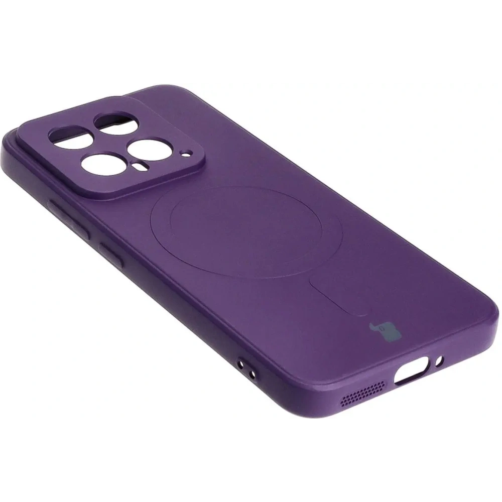 Wholesale Bizon Case Silicone Magnetic Sq Xiaomi 14 plum - BIZ4255 - {ean13} - Hurt