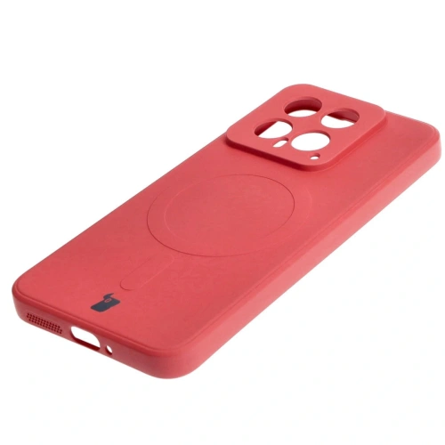 Etui Bizon Case Silicone Magnetic Sq do Xiaomi 14 brudny róż