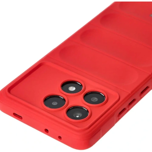 Pancerne etui Bizon Case Tur do Xiaomi Poco X6 Pro czerwone