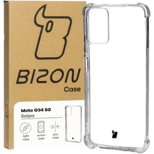 Hurtownia GSM - Elastický obal Bizon Case Salpa pro Motorola Moto G34 5G průhledný - BIZ4271 - {ean13} - Hurt