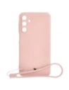 Bizon Case Silicone Sq Samsung Galaxy A15 4G/5G light pink