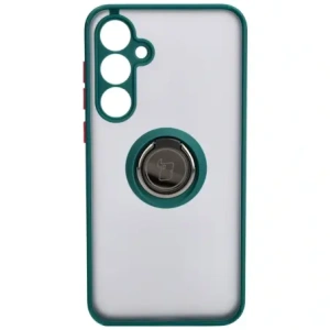 Hurtownia GSM - Bizon Case Hybrid Ring Samsung Galaxy A35 5G fumuriu cu un cadru verde închis - BIZ4279 - {ean13} - Hurt