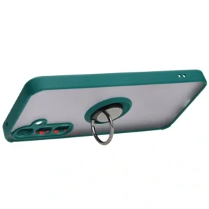 Hurtownia GSM - Bizon Case Hybrid Ring Samsung Galaxy A35 5G fumuriu cu un cadru verde închis - BIZ4279 - {ean13} - Hurt
