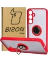 Hurtownia GSM - Etui z uchwytem na palec Bizon Case Hybrid Ring do Samsung Galaxy A35 5G przydymione z czerwoną ramką - BIZ4280 - {ean13} - Hurt