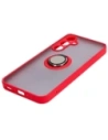 Hurtownia GSM - Etui z uchwytem na palec Bizon Case Hybrid Ring do Samsung Galaxy A35 5G przydymione z czerwoną ramką - BIZ4280 - {ean13} - Hurt