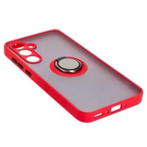 Hurtownia GSM - Bizon Case Hybrid Ring Samsung Galaxy A35 5G fumuriu cu un cadru roșu - BIZ4280 - {ean13} - Hurt