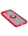Hurtownia GSM - Etui z uchwytem na palec Bizon Case Hybrid Ring do Samsung Galaxy A35 5G przydymione z czerwoną ramką - BIZ4280 - {ean13} - Hurt