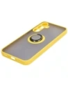 Wholesale Bizon Case Hybrid Ring Samsung Galaxy A35 5G smoky with a yellow frame - BIZ4281 - {ean13} - Hurt