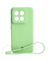 Etui Bizon Case Silicone Sq do Xiaomi 14 jasně zelené