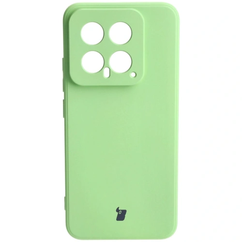 Etui Bizon Case Silicone Sq do Xiaomi 14 jasnozielone