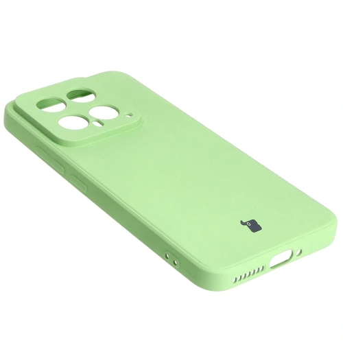 Etui Bizon Case Silicone Sq do Xiaomi 14 jasnozielone