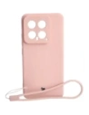 Hurtownia GSM - Etui Bizon Case Silicone Sq do Xiaomi 14 jasně růžové - BIZ4300 - {ean13} - Hurt