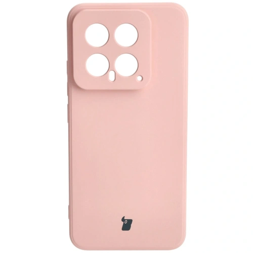 Etui Bizon Case Silicone Sq do Xiaomi 14 jasnoróżowe