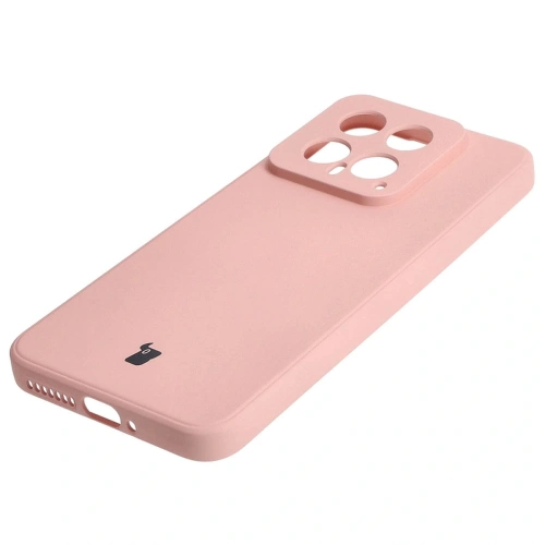 Etui Bizon Case Silicone Sq do Xiaomi 14 jasnoróżowe