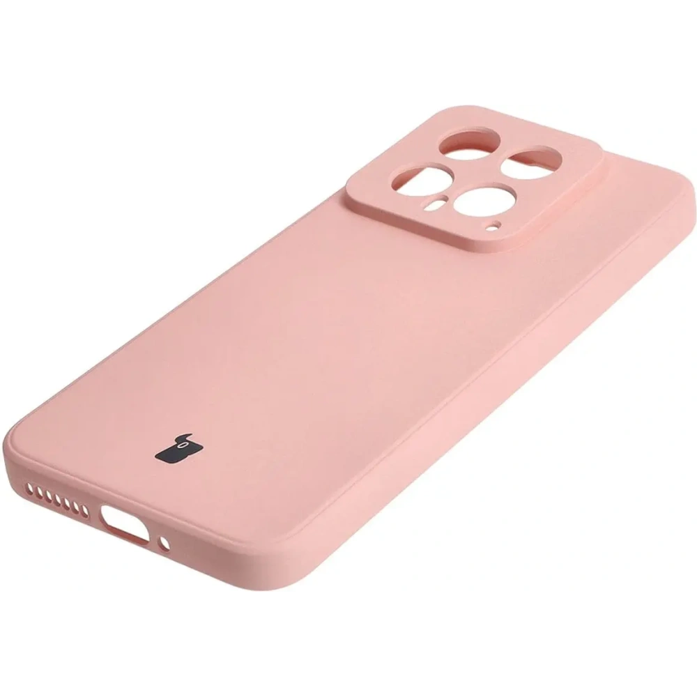 Hurtownia GSM - Etui Bizon Case Silicone Sq do Xiaomi 14 jasně růžové - BIZ4300 - {ean13} - Hurt