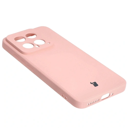 Etui Bizon Case Silicone Sq do Xiaomi 14 jasnoróżowe