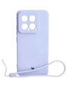 Etui Bizon Case Silicone Sq do Xiaomi 14 jasnofialové