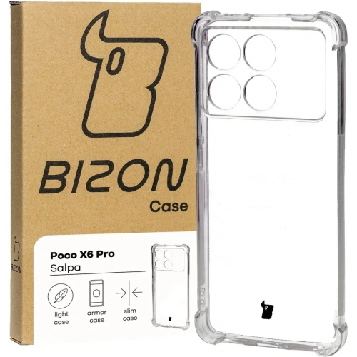Elastyczne etui Bizon Case Salpa do Xiaomi Poco X6 Pro przezroczyste