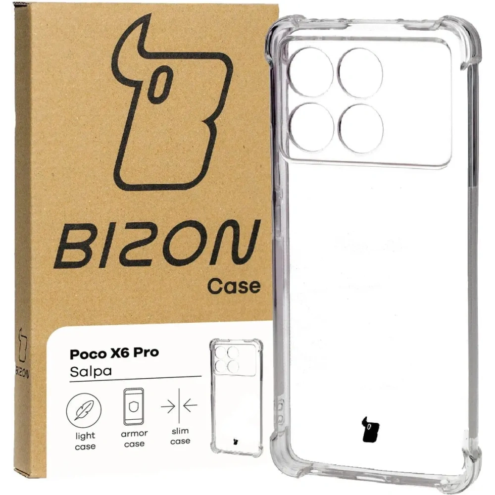 Wholesale Bizon Case Salpa Xiaomi Poco X6 Pro clear - BIZ4305 - {ean13} - Hurt