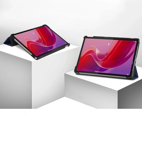 Etui Bizon Case Tab Croc do Lenovo Tab M11 granatowe