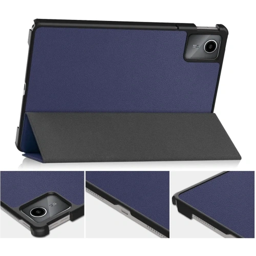 Etui Bizon Case Tab Croc do Lenovo Tab M11 granatowe