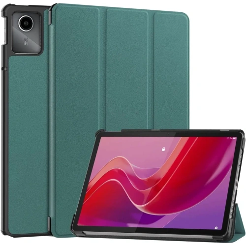 Etui Bizon Case Tab Croc do Lenovo Tab M11 ciemnozielone