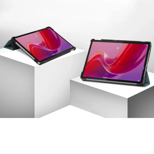 Etui Bizon Case Tab Croc do Lenovo Tab M11 ciemnozielone