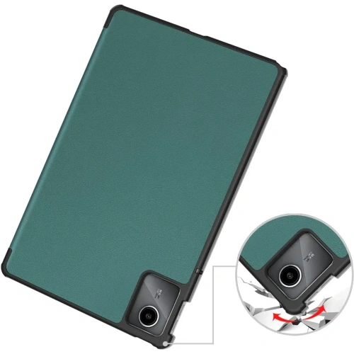 Etui Bizon Case Tab Croc do Lenovo Tab M11 ciemnozielone