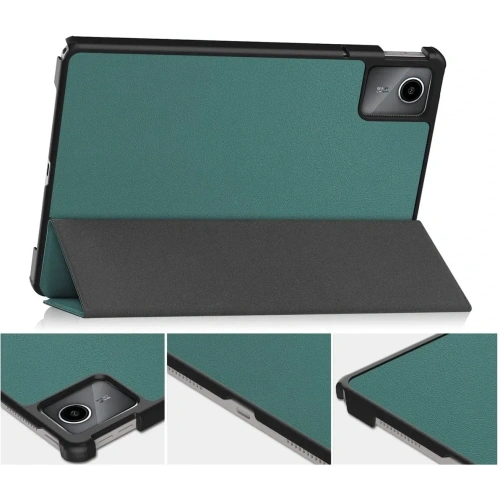Etui Bizon Case Tab Croc do Lenovo Tab M11 ciemnozielone
