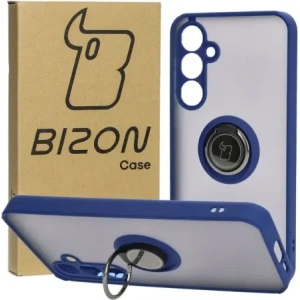 Hurtownia GSM - Bizon Case Hybrid Ring Samsung Galaxy A55 5G rauchig mit einem navyblauen Rahmen - BIZ4317 - {ean13} - Hurt