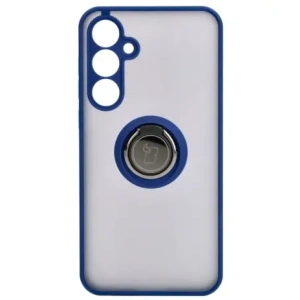 Wholesale Bizon Case Hybrid Ring Samsung Galaxy A55 5G smoky with a navy blue frame - BIZ4317 - {ean13} - Hurt