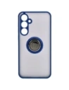 Hurtownia GSM - Etui z uchwytem na palec Bizon Case Hybrid Ring do Samsung Galaxy A55 5G kouřové s modrým rámečkem - BIZ4317 - {ean13} - Hurt