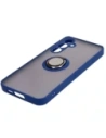 Hurtownia GSM - Etui z uchwytem na palec Bizon Case Hybrid Ring do Samsung Galaxy A55 5G kouřové s modrým rámečkem - BIZ4317 - {ean13} - Hurt