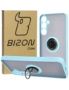 Hurtownia GSM - Bizon Case Hybrid Ring Samsung Galaxy A55 5G fumuriu cu un cadru de culoare albastră deschisă - BIZ4319 - {ean13} - Hurt