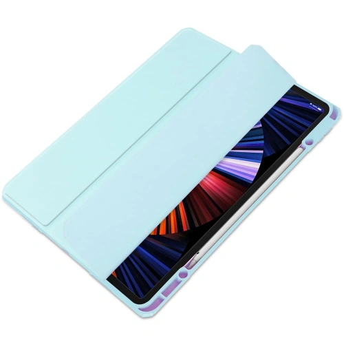 Etui Bizon Case Tab Clear Matt do Apple iPad Pro 12.9 2022/2021/2020/2018 błękitne