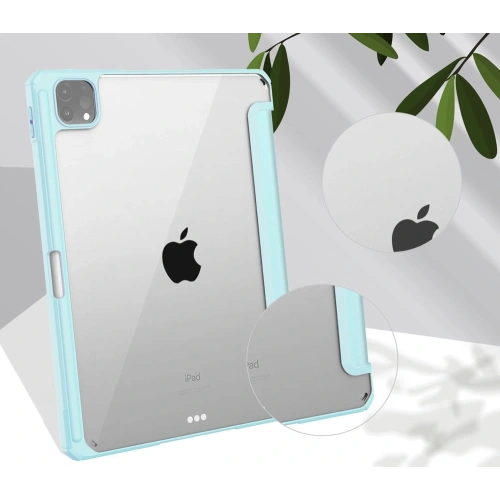 Etui Bizon Case Tab Clear Matt do Apple iPad Pro 12.9 2022/2021/2020/2018 błękitne