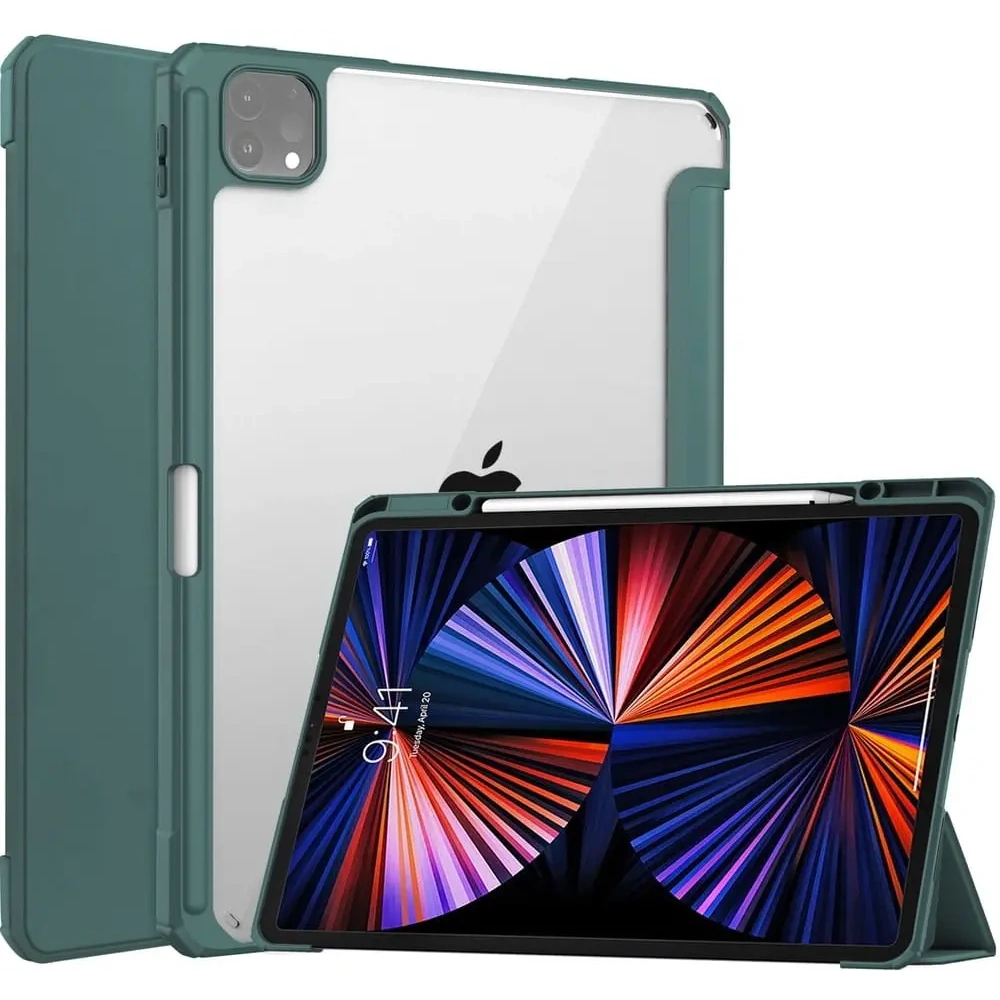 Hurtownia GSM - Etui Bizon Case Tab Clear Matt do Apple iPad Pro 12.9 2022/2021/2018 tmavě zelené - BIZ4321 - {ean13} - Hurt