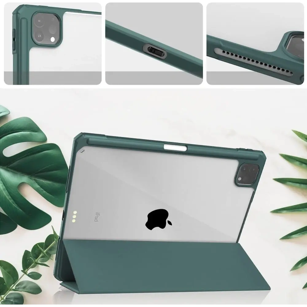 Hurtownia GSM - Bizon Case Tab Clear Matt Apple iPad Pro 12.9 2022/2021/2018 sötétzöld - BIZ4321 - {ean13} - Hurt