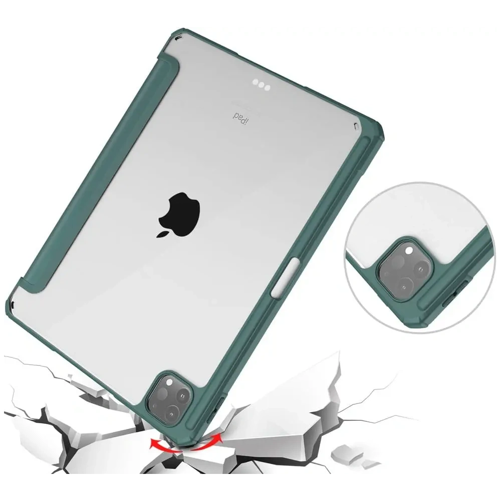 Hurtownia GSM - Bizon Case Tab Clear Matt Apple iPad Pro 12.9 2022/2021/2018 sötétzöld - BIZ4321 - {ean13} - Hurt