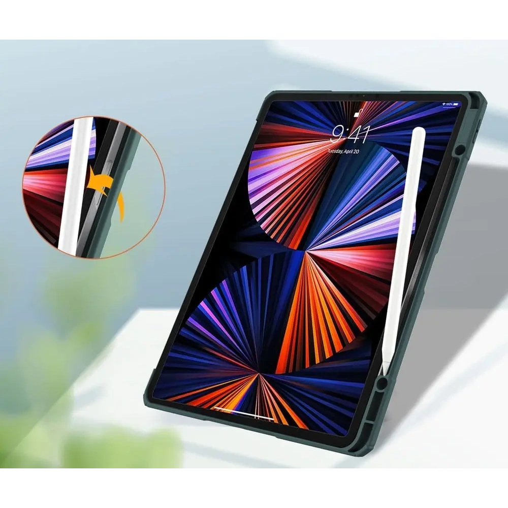 Hurtownia GSM - Bizon Case Tab Clear Matt Apple iPad Pro 12.9 2022/2021/2018 sötétzöld - BIZ4321 - {ean13} - Hurt