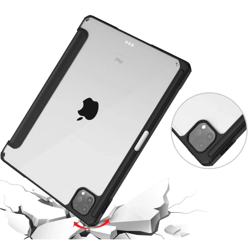 Etui Bizon Case Tab Clear Matt do Apple iPad Pro 12.9 2022/2021/2018 czarne