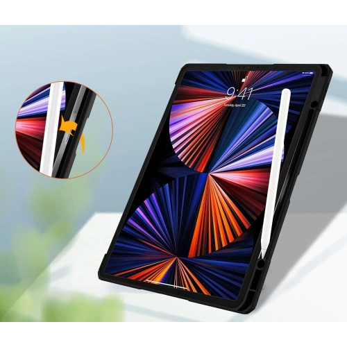 Etui Bizon Case Tab Clear Matt do Apple iPad Pro 12.9 2022/2021/2018 czarne