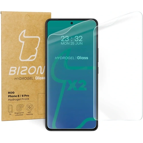 Folia hydrożelowa na ekran Bizon Glass Hydrogel Front do Asus ROG Phone 9 / 9 Pro / 8 / 8 Pro Asus Zenfone 11 Ultra  [2 PACK]