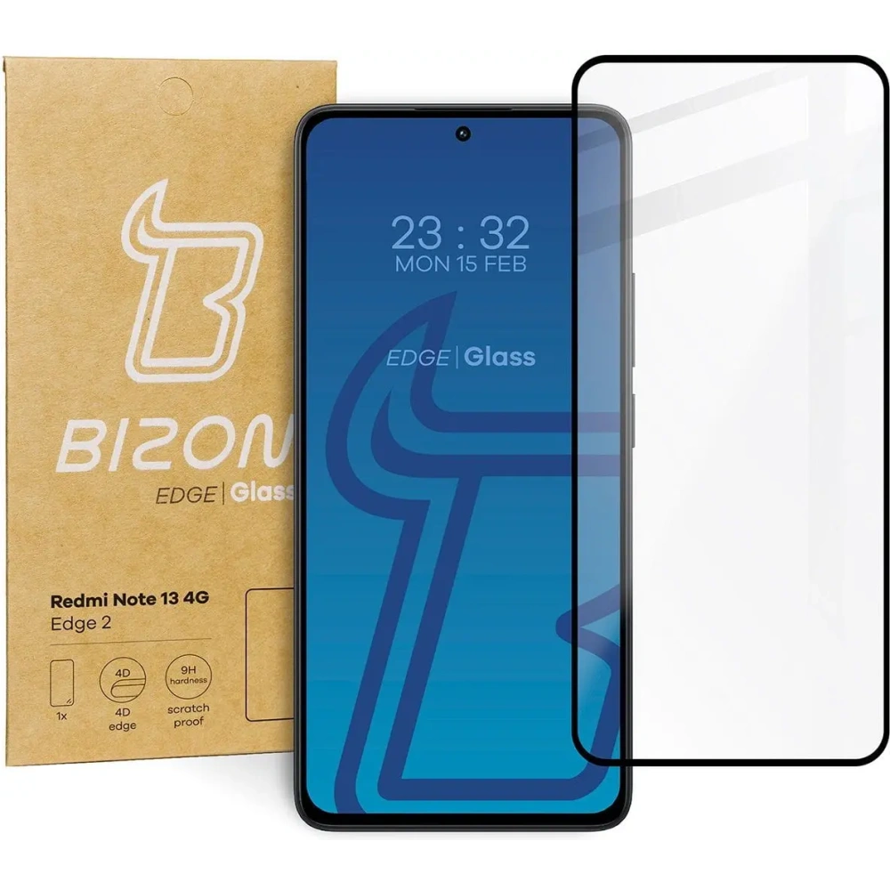 Hurtownia GSM - Szkło hartowane Bizon Glass Edge 2 do Xiaomi Redmi Note 13 4G - BIZ4329 - {ean13} - Hurt