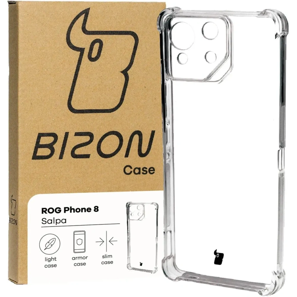 Hurtownia GSM - Flexibilní pouzdro Bizon Case Salpa pro Asus ROG Phone 8 průhledné - BIZ4334 - {ean13} - Hurt