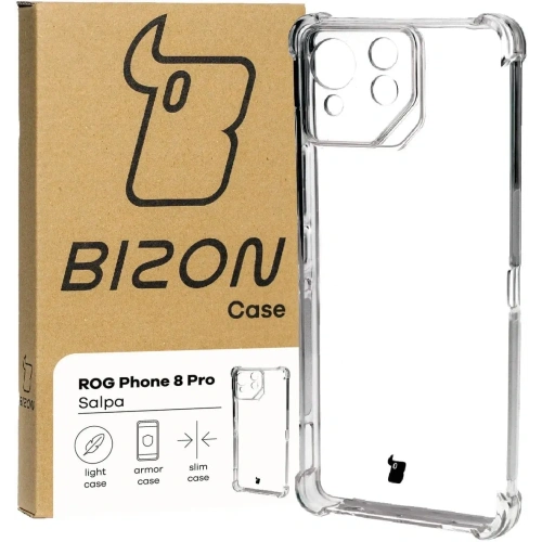 Elastyczne etui Bizon Case Salpa do Asus ROG Phone 8 Pro przezroczyste