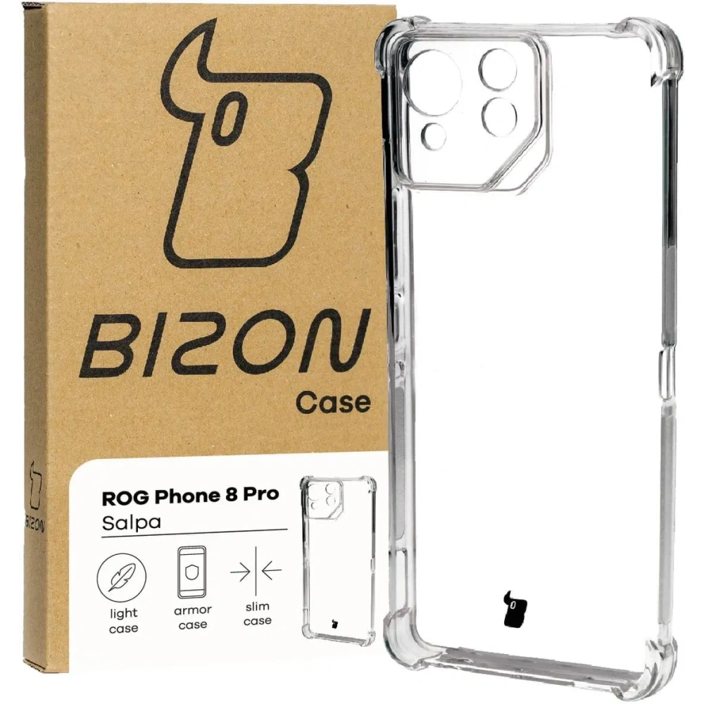 Hurtownia GSM - Caz Bizon Salpa Asus ROG Phone 8 Pro transparent - BIZ4335 - {ean13} - Hurt