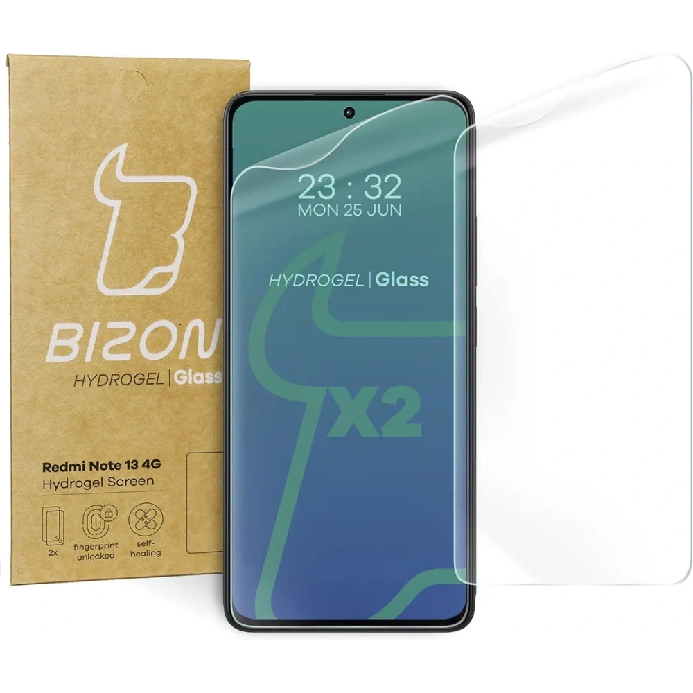 Hurtownia GSM - Fólie z hydrogelu na displej Bizon Glass Hydrogel Front pro Redmi Note 13 4G [2 PACK] - BIZ4340 - {ean13} - Hurt